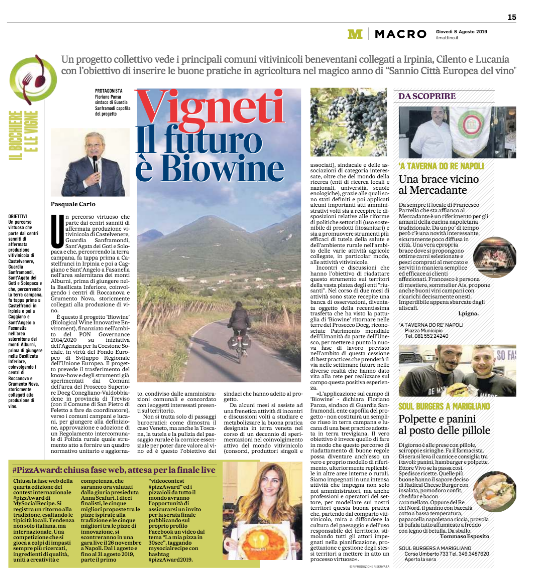 biowine sannio il mattino