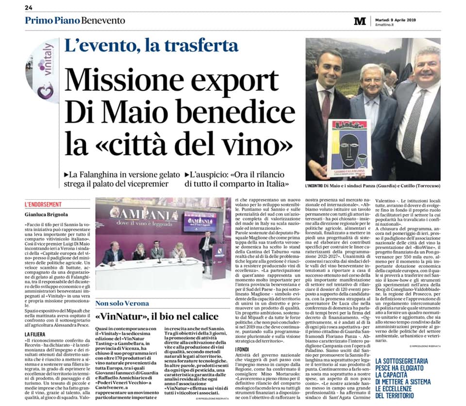 falanghina vinitaly il mattino